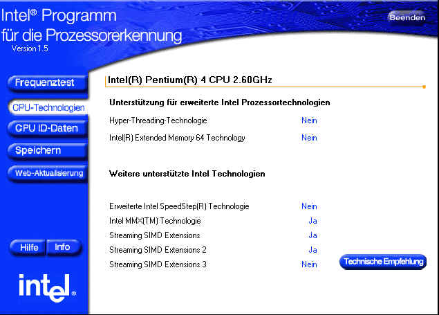 how to use intel processor identification utility